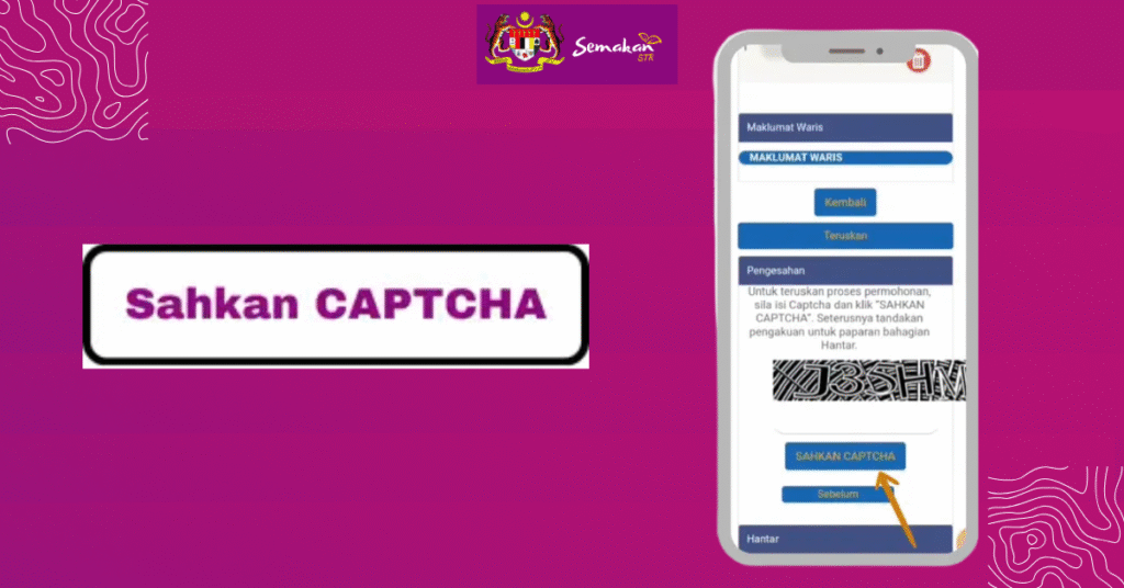 Rayuan 6 Masukkan CAPTCHA dan Hantar Rayuan 1
