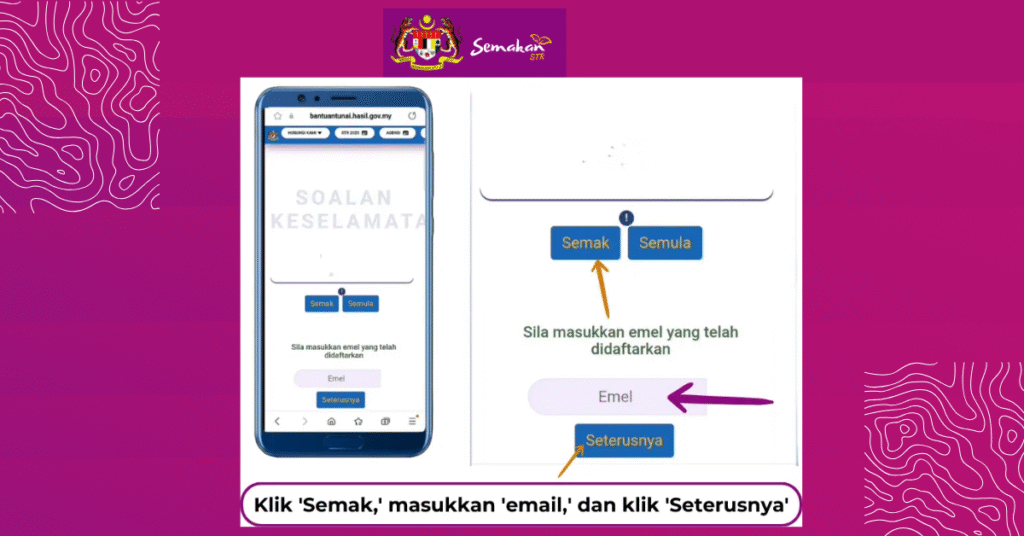 Salin dan Tampal Kata Laluan Sementara