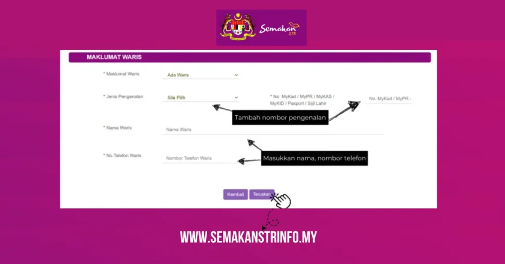PERMOHONAN STR (Baharu) dan Panduan Syarat Kelayakan Online 2025 9 step 16