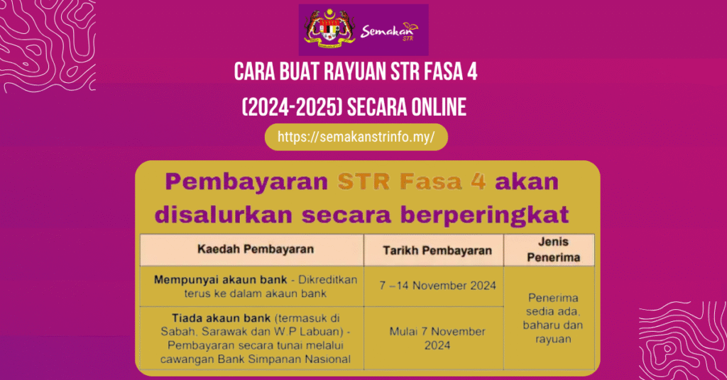 Panduan Lengkap: Cara Buat Rayuan STR Fasa 4 2024-2025 Secara Online 3 Cara Buat Rayuan STR Fasa 4 2024 2025 Secara Online 1 1