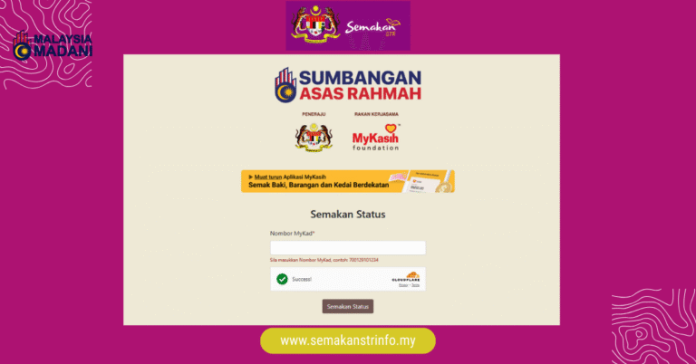 semakan status mykasih 2025