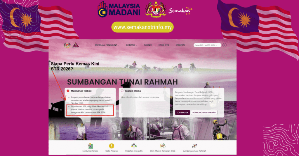 Sumbangan Tunai Rahmah 2026: Daftar & Permohonan mySTR 2 Cara Mendaftar Permohonan Sumbangan Tunai Rahmah 2026