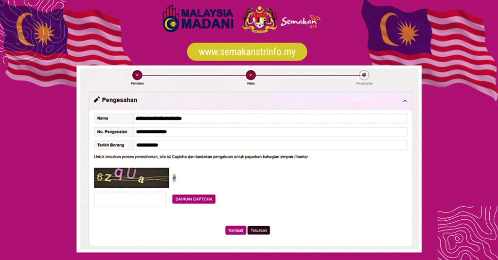 Panduan Permohonan Baru STR 2026 | Apa Yang Anda Perlu Tahu 14 Maklumat Waris