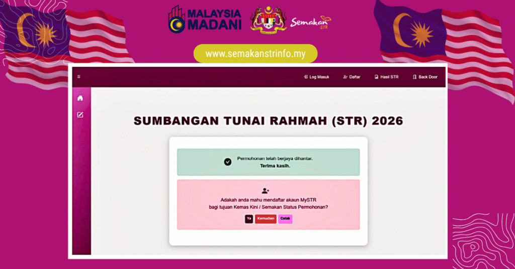 Panduan Permohonan Baru STR 2026 | Apa Yang Anda Perlu Tahu 15 Permohonan STR 2026 Berjaya