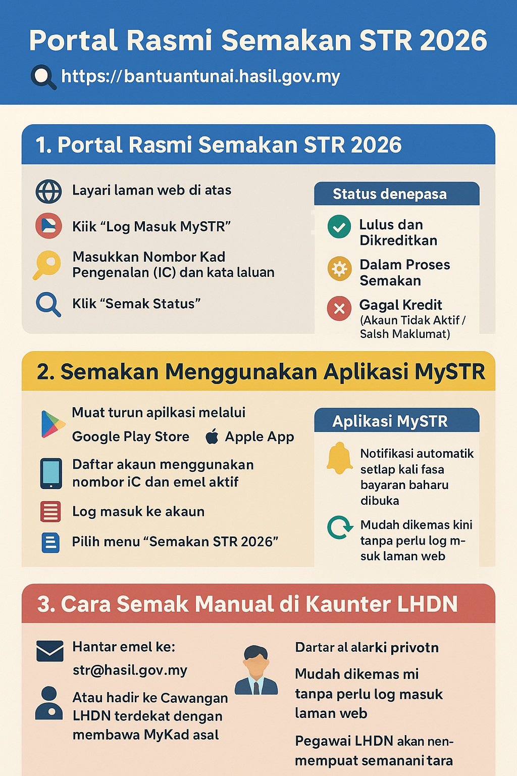 Semakan STR 2026 Online: Panduan Lengkap, Tarikh Bayaran & Soalan Lazim 2 Semakan STR 2026 Online Panduan Lengkap Tarikh Bayaran Soalan Lazim