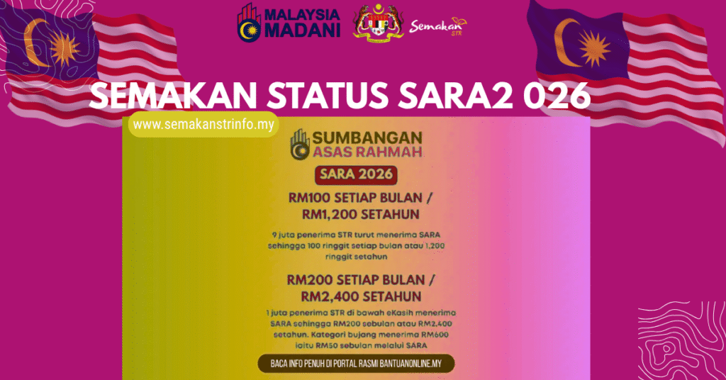 Semakan Status SARA 2026 (Bantuan Sumbangan Asas Rahmah MYKasih) 2 Semakan Status SARA 2026 (Bantuan Sumbangan Asas Rahmah MYKasih)