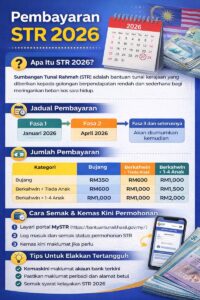 Pembayaran STR 2026: Panduan Lengkap Malaysia (Jadual, Tarikh, Jumlah & Cara) 2 Pembayaran STR 2026 Panduan Lengkap Malaysia (Jadual, Tarikh, Jumlah & Cara)